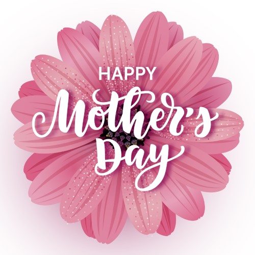 Happy Mother's Day with Flower
