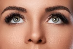 Woman's Eyes with Lash Extensions