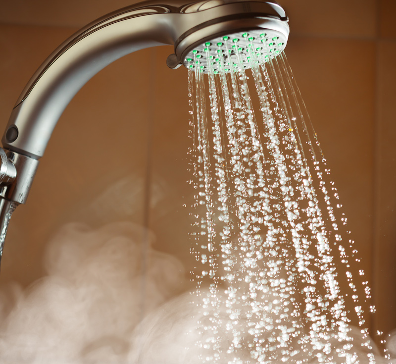 Hot Shower with Steam