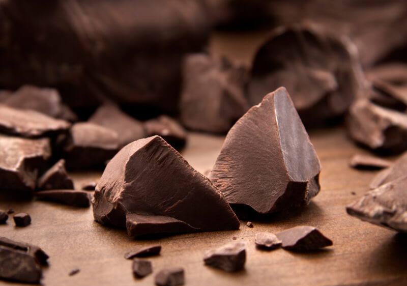 Pieces of Dark Chocolate