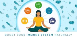 Best practices for naturally boosting immune system and woman meditating, boost-your-immune-system