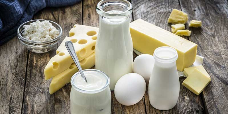 foods-with-vitamin-d, dairy products milk, cheese, eggs, and butter